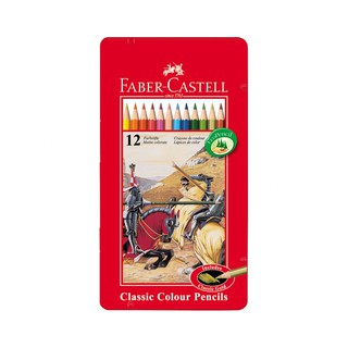 德國 Faber-Castell 輝柏 115844 油性彩色鉛筆 (鐵盒) (12色)
