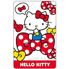hello kitty 凱蒂貓 蝴蝶結 閃卡 悠遊卡