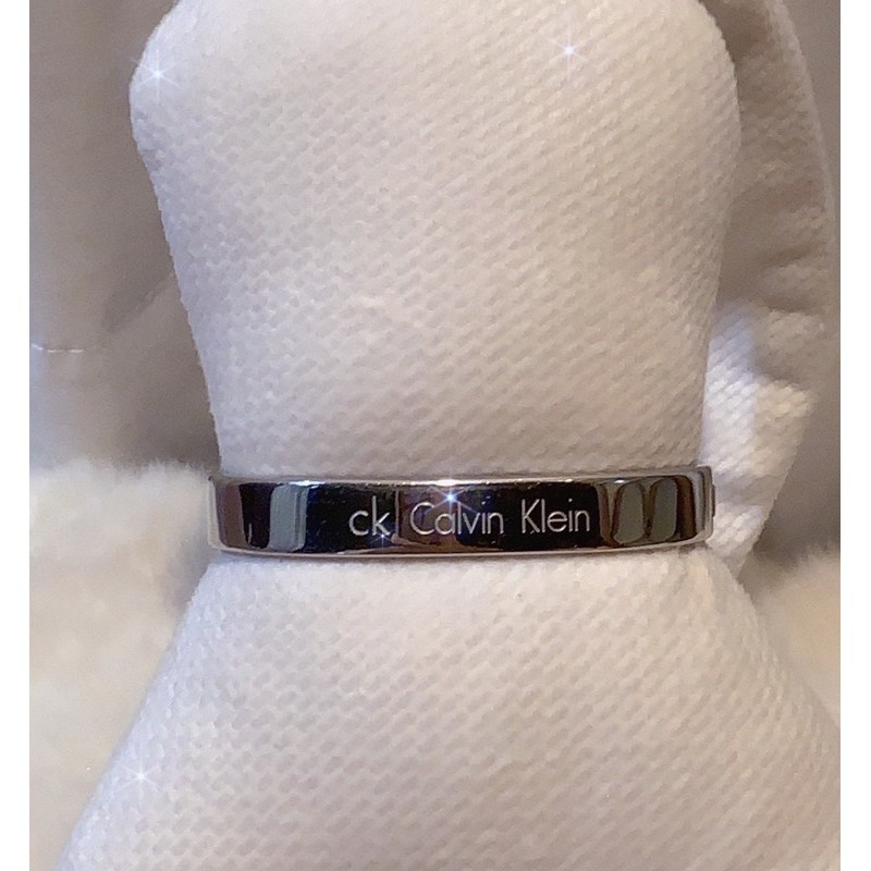 （二手 特價）Calvin Klein 純銀ck手環