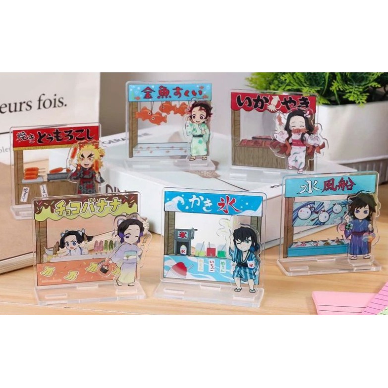 周邊 非日單鬼滅之刃壓克力立牌夏日祭典ver 炭治郎禰豆子富岡義勇胡蝶忍煉獄杏壽郎無一郎鬼舞辻無慘