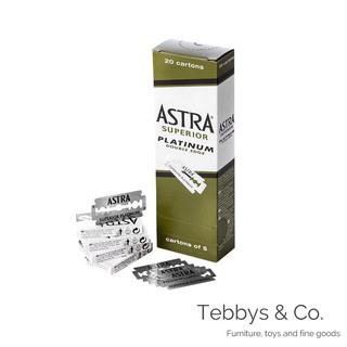 俄羅斯 Astra Superior Platinum 超白金雙面安全刮鬍刀片 雙刃刮鬍刀片 雙刃刀片