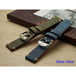 【時間探索】 軍錶.運動錶- 手工限量仿舊麂皮款錶帶 ( 20mm.18mm )