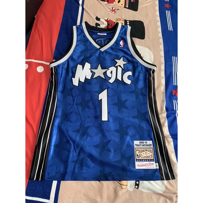 T_MAC NBA球衣 Tracy McGrady 魔術00-01藍暗星 MN Authentic 球員版 40