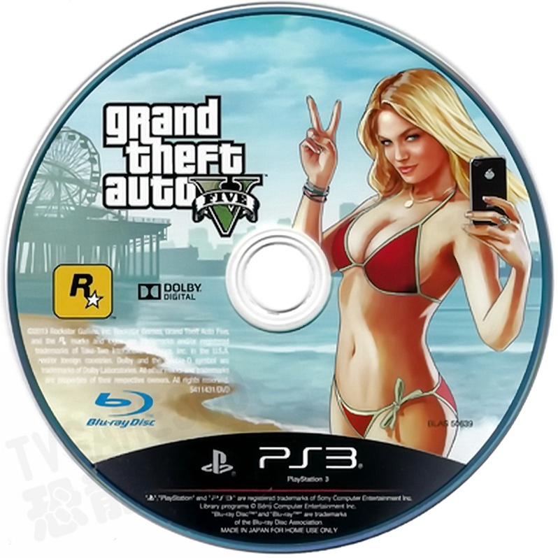 【二手遊戲】PS3 俠盜獵車手5 GRAND THEFT AUTO V 5 GTA5 中文版 裸裝 【台中恐龍電玩】