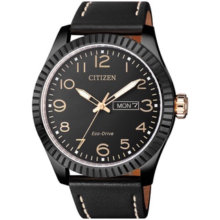 【聊聊私訊甜甜價】CITIZEN 星辰錶 BM8538-10E GENTS簡約質感休閒光動能腕錶 /黑 42mm