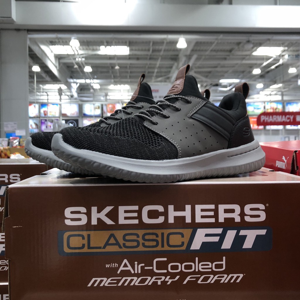 SKECHERS Classic Fit Air Cooled Memory Foam男休閒鞋10.5【Costco】