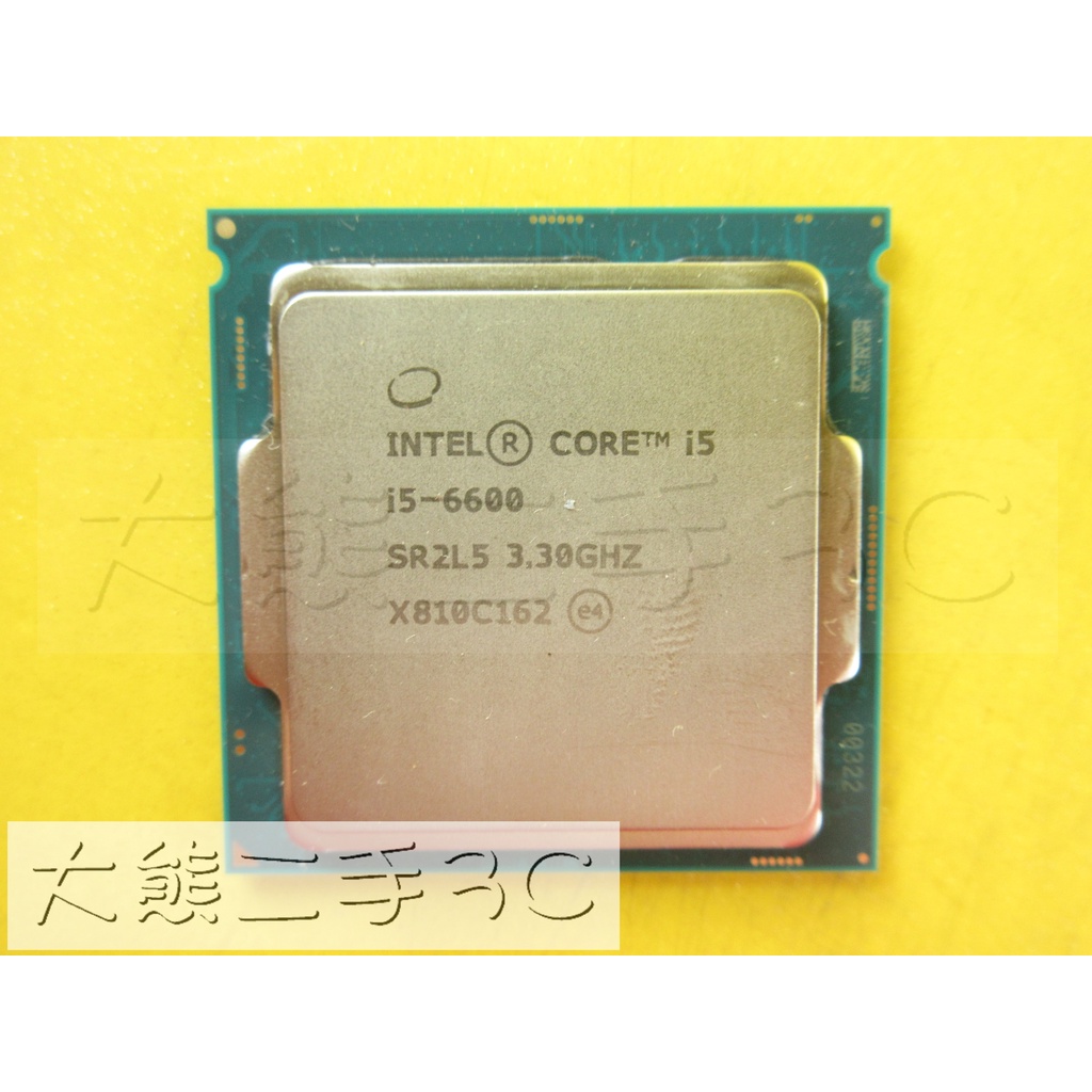 【大熊二手3C】CPU-1151 Core i5-6600 UP 3.9G 6M 8 GT/s SR2L5-4C4T
