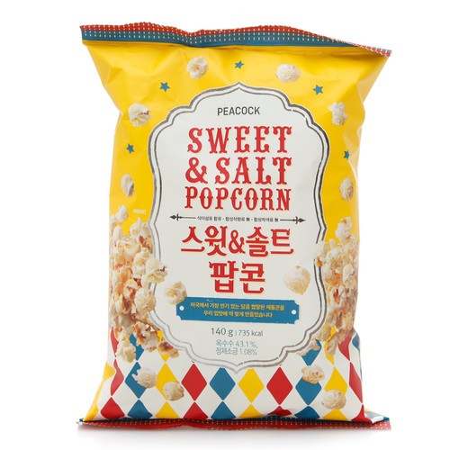 Peacock 甜鹹爆米花140g 韓國直送 蝦皮購物