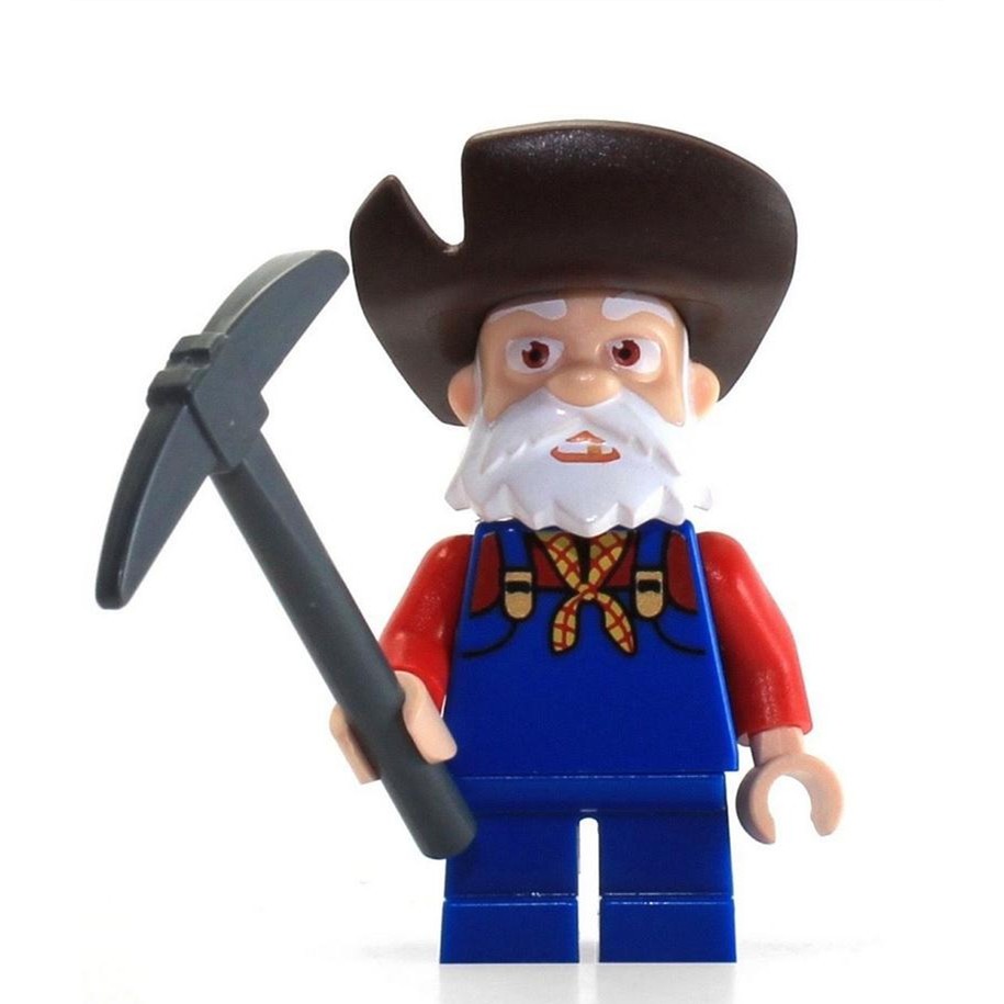 Lego 樂高 玩具總動員系列 人偶 Stinky Pete toy009 礦工 皮特  7594 絕版