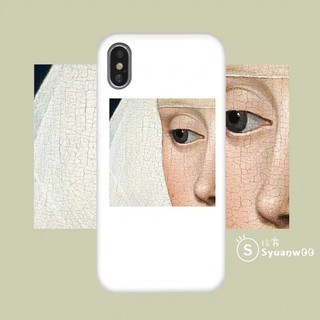 【棄單出清價QQ】眼神 - 古藝油畫 iphone IOS Android蘋果安卓手機殼(鋼化玻璃手機殼)