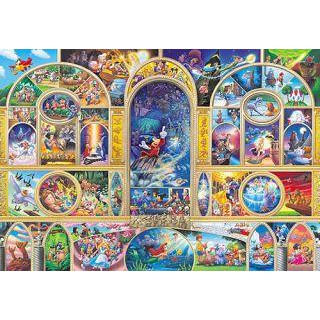 日本正版拼圖 迪士尼 米奇 週年紀念款 560片絕版透明塑膠拼圖 DS560-714