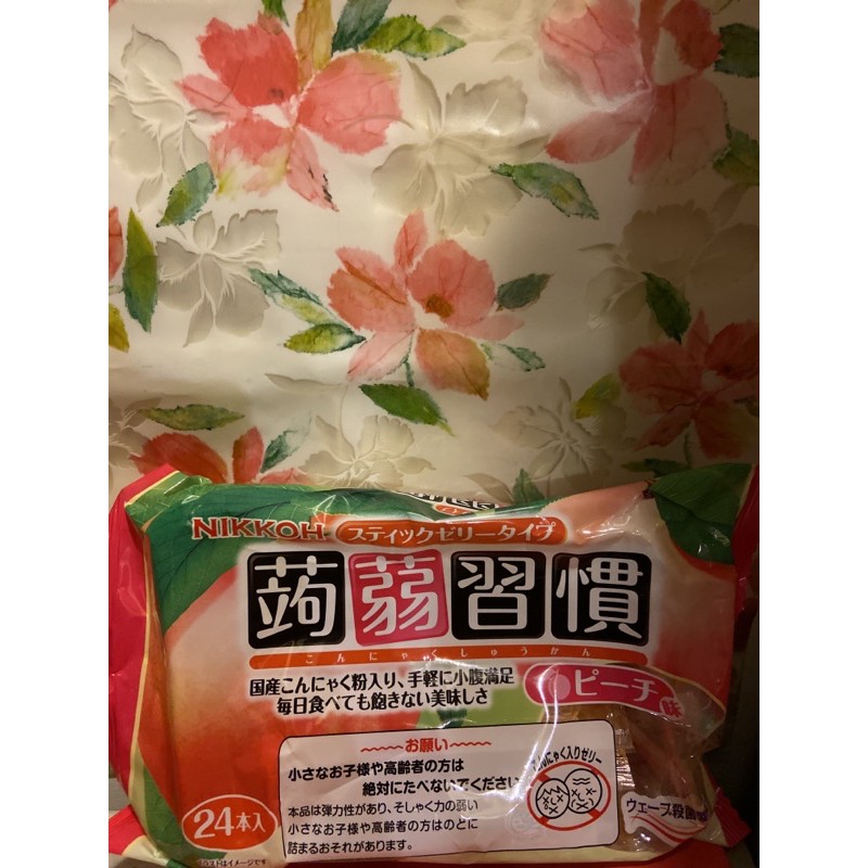 日本即期桃子味果凍條（384克）