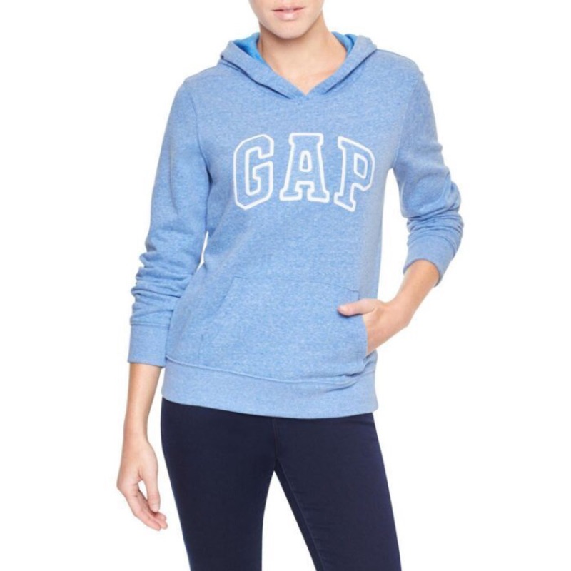 Gap正品女裝帽T 淺藍色logo