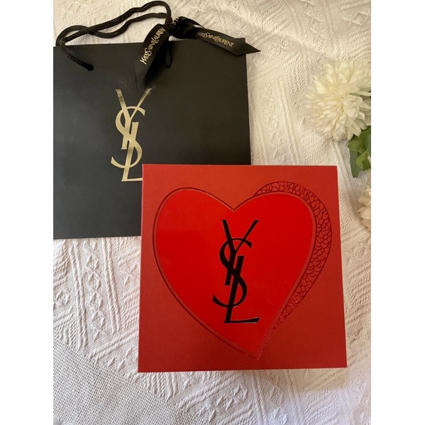 YSL 聖羅蘭 限量愛心禮盒、珠寶盒、收納盒、首飾盒附紙袋【台灣專櫃購入】