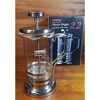 HARIO 法式濾壓壺 300ml THJ-2SV 不銹鋼 耐熱玻璃 花茶壺 Filter press pot 濾壓壺