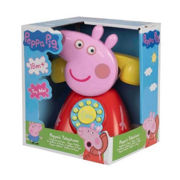 【華泰玩具】粉紅豬小妹-佩佩造型電話筒/PE46871佩佩豬 Peppa Pig 19400059