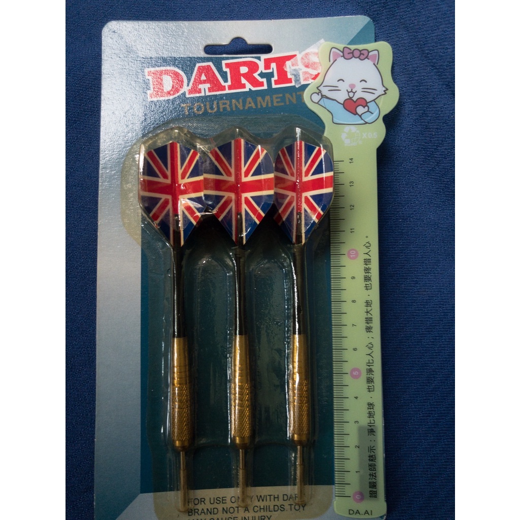 【杜老師的二手商店】（台灣現貨）DARTS 英國國旗造型飛鏢 A306 全新未拆封 復古風格收藏自用都適合 精緻做工