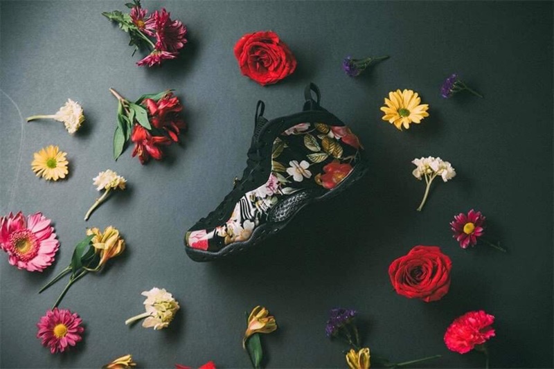 flower nike foamposite