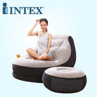 美國 INTEX 68564《懶骨頭》充氣沙發套裝 懶人沙發 休閑沙發 充氣沙發 休閒躺椅 貴妃椅