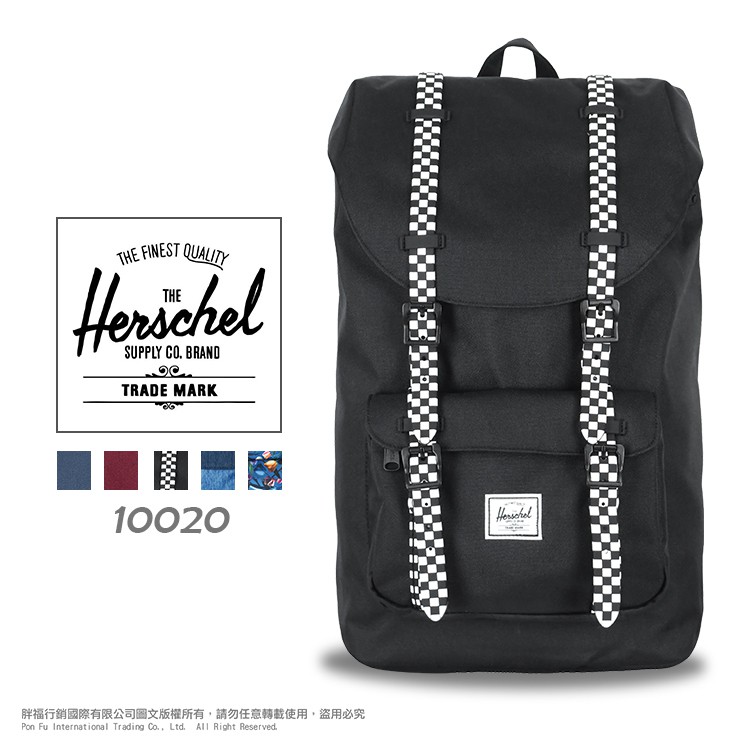 [下殺7折] Herschel 加拿大知名品牌 10020 帆布包 後背包 雙肩包 學生書包 輕量 大容量 護脊背墊