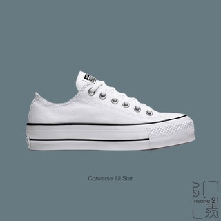 CONVERSE ALL STAR 厚底 白黑 黑線 女款 帆布 560251C【Insane-21】