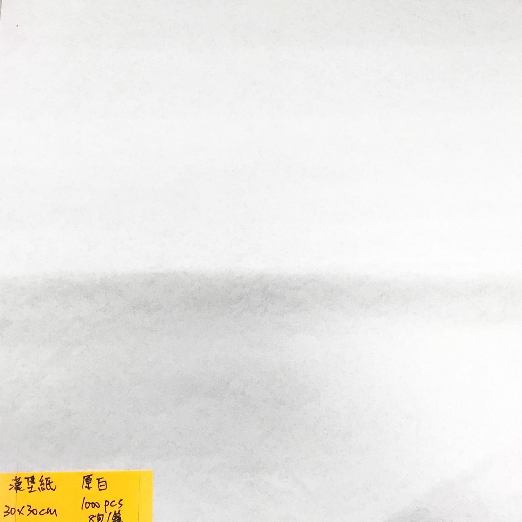 【正好餐具】淋膜防油漢堡紙原白(30*30CM)1000張料理紙捲/包裝擺盤/耐高溫/防油紙【CH042】