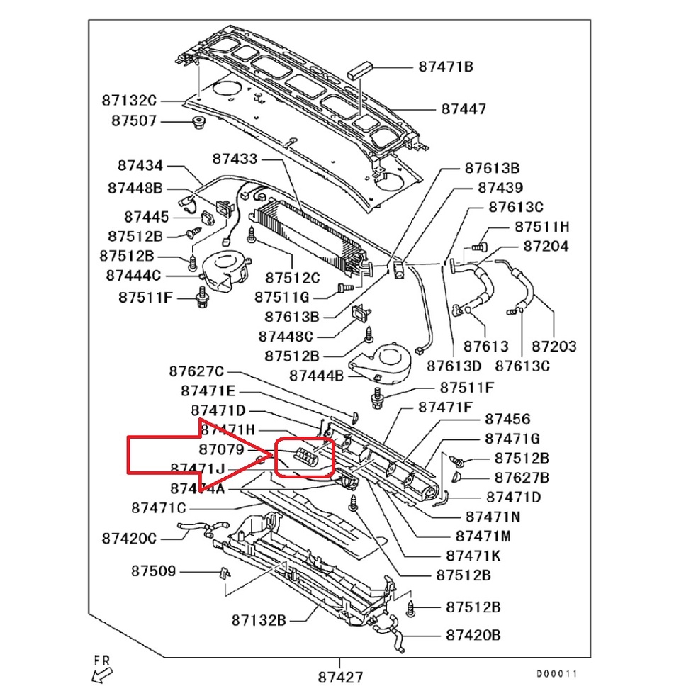 ZINGER 2.4 中央空調 冷氣出風口 灰色 2006年~ 中華三菱汽車原廠