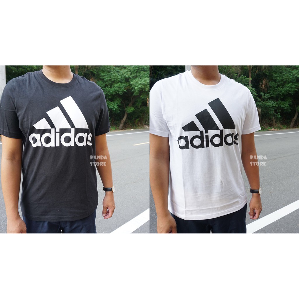 胖達）Adidas 零碼現貨75折 Essentials 愛迪達 短袖 三線 CD4863 白 CD4864 黑 男款