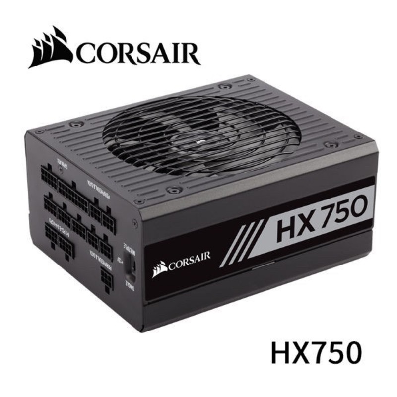 Corsair 海盜船 HX750 80+白金 全模組 扁平線材 750W 電源供應器