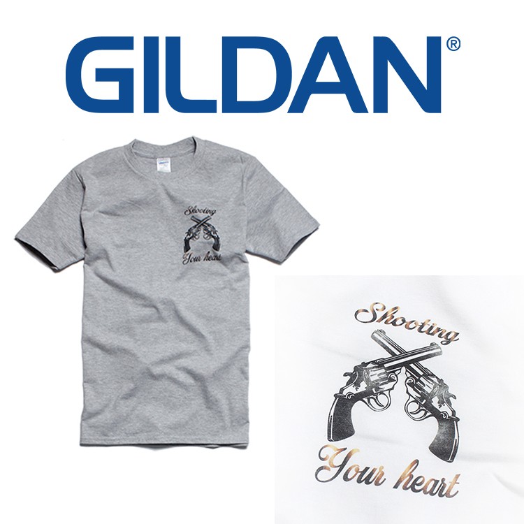 雙槍  Gildan 76000 印製原創Tee 圖T 寬鬆衣服 短袖衣服 T恤 短T 素T 純棉 吸濕排汗 透氣 圓領