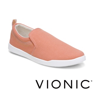【VIONIC 法歐尼】Marshall 瑪修 夏日沙灘輕量百搭懶人鞋帆布鞋(白/橘/黑 共三色)