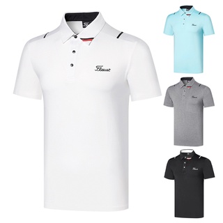 🔥特價🔥 Titleist 高爾夫服裝男士戶外運動golf短袖休閒Polo衫透氣速乾吸汗T恤上衣 T8GX