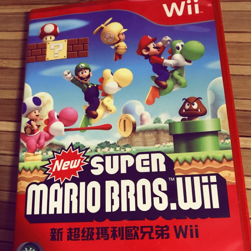 Wii/二手遊戲片/wii Super Mario Mario超級瑪利歐兄弟/中文版