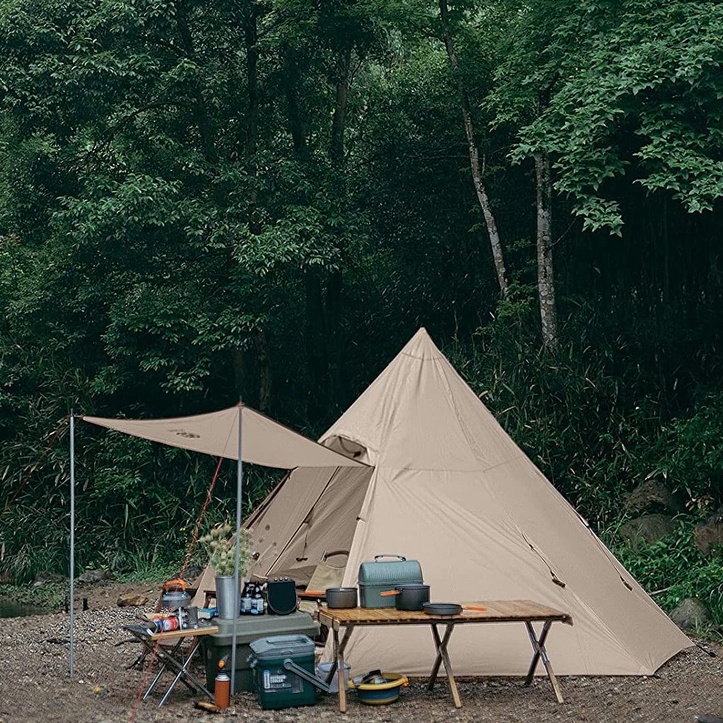 熱銷現貨🇯🇵 GOGlamping 印地安帳篷 三角帳篷 附前庭 帳篷 五人用 露營野餐登山旅遊