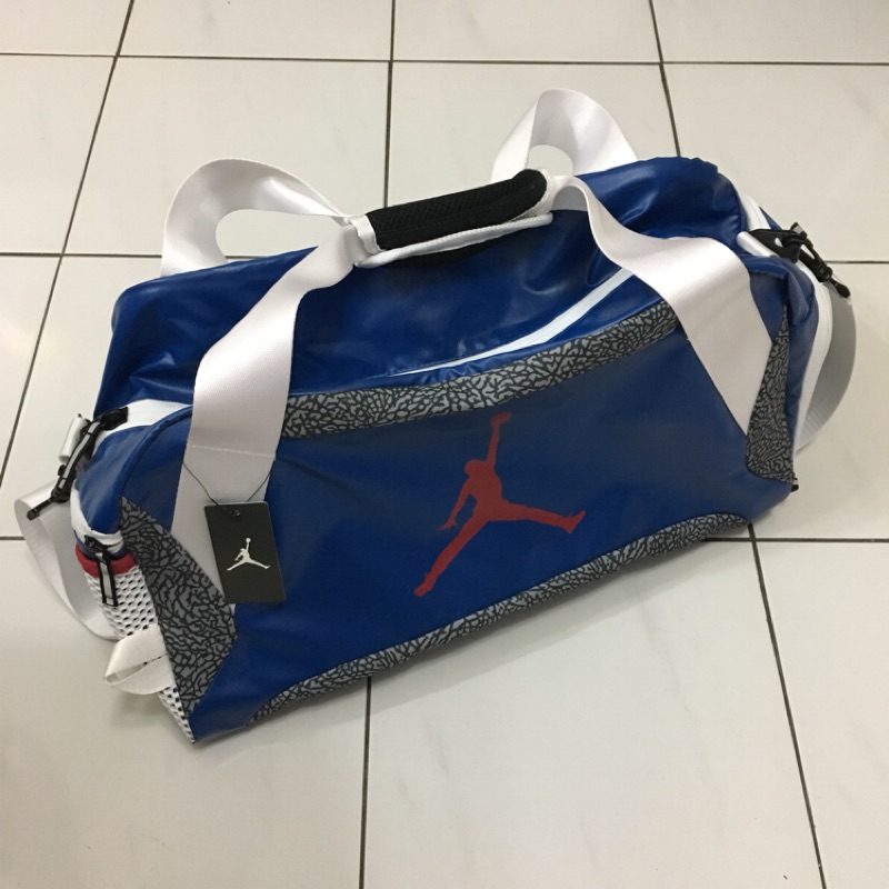 Air Jordan 3代正代絕版 爆裂紋 老屁股 旅行袋 nike 旅行包 斜背包