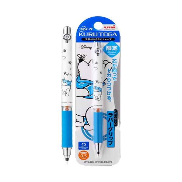 Kuru Toga 旋轉自動鉛筆 三眼怪 奇奇蒂蒂 高飛 唐老鴨 小熊維尼 小美人魚 自動筆 Kurutoga 蝦皮購物