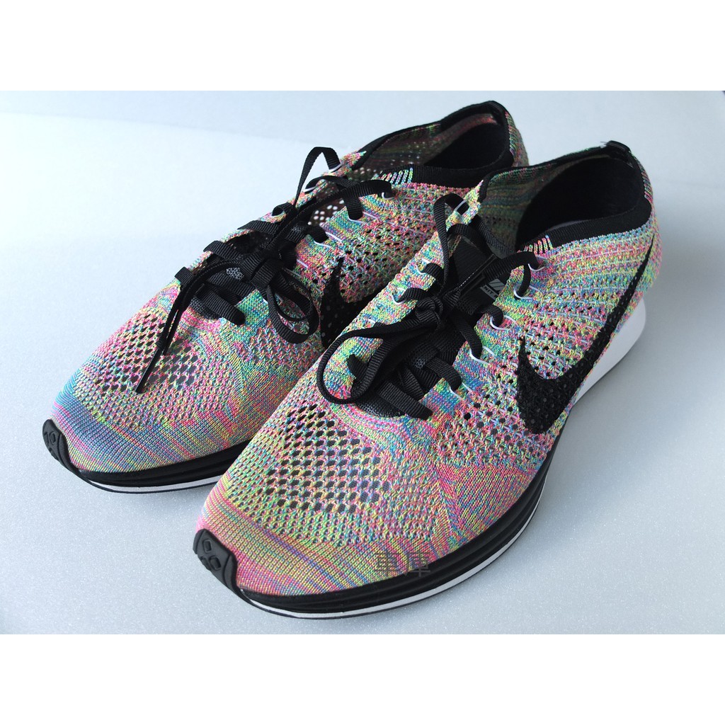 nike flyknit racer rainbow