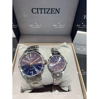 CITIZEN 星辰 光動能情侶手錶 藍 對錶(BJ6541-58L+EM0930-58L)男女對錶
