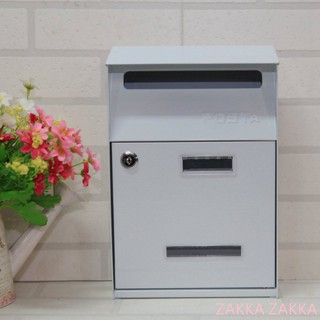 [HOME] 信箱 簡約白色信箱 超取蝦皮限2件 鍛鐵信箱、意見箱 POST