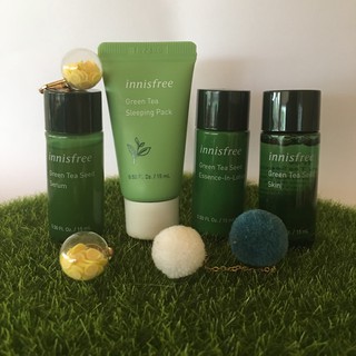 innisfree🌼綠茶保濕護膚系列 綠茶籽保濕 精華/調理液/精華乳/晚安凍膜