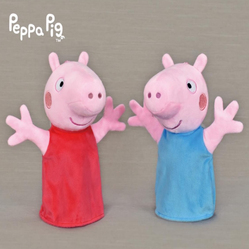粉紅豬小妹 6吋手偶 絨毛娃娃  佩佩豬 Peppa Pig