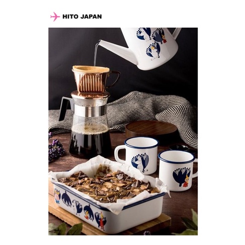 日本進口 正版 嚕嚕米   moomin x honey ware  drip pot 珐瑯 茶壺 水壺 餐具