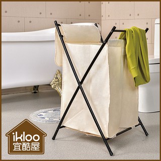 促銷【ikloo】臺製大容量髒衣收納籃/置物籃-BN153/洗衣籃/衛浴架/洗衣籃可當玩具籃/衣服收納箱