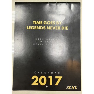 2017年月曆 Kobe Bryant+Tim Duncan+Kevin Garnett