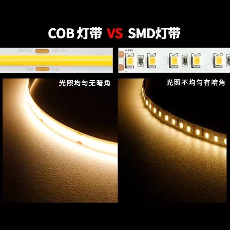 最も 高演色 超高密度 Ra90 LED384個搭載 COB LEDテープ 電球色 ウォームホワイト 超薄型5mm プロ仕様 正面発光 1m単位で切り売り  高輝度 100cm 発光ダイオード www.vintapix.mx