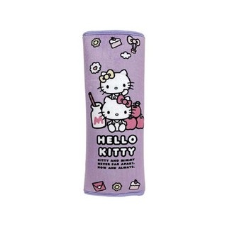 HELLO KITTY CUTE LAND樂園 安全帶護套枕 單入 PKTD019V-02(車麗屋) 現貨 廠商直送