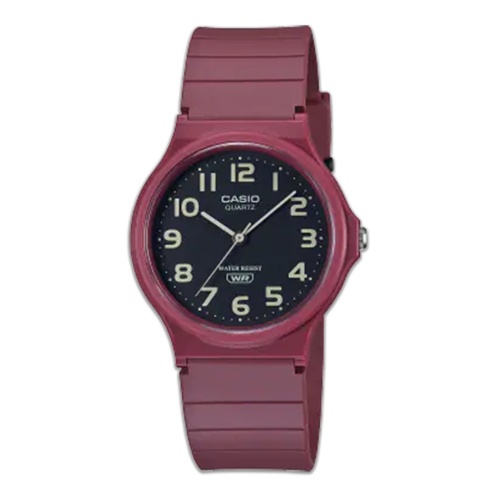 【高雄時光鐘錶公司】CASIO 卡西歐 MQ-24UC-4BDF 男女款塑膠錶帶指針錶阿拉伯數字整點時刻 學生錶