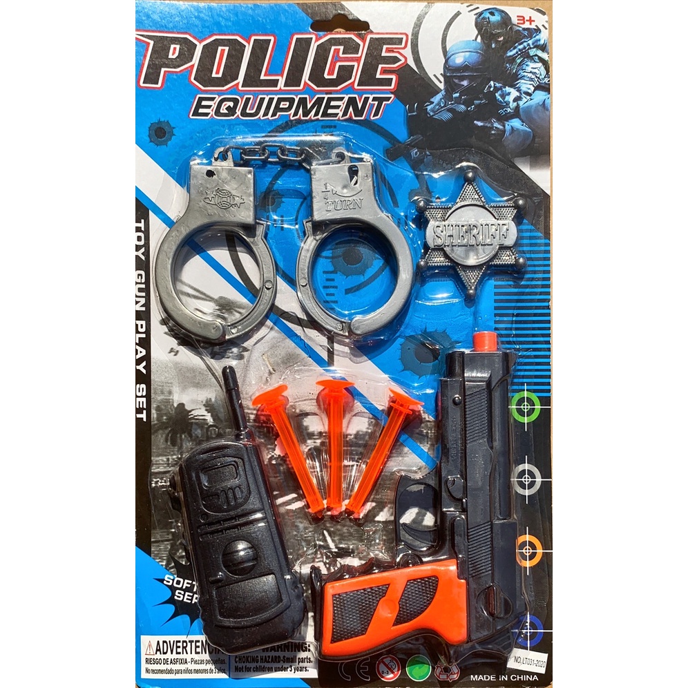 警察扮演 警察配件 警察玩具 角色扮演 玩具警徽 玩具手銬 玩具對講機 玩具發射器