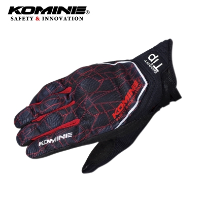 Komine GK 191 Protect 三維摩托車手套透氣乾燥三維騎士手套