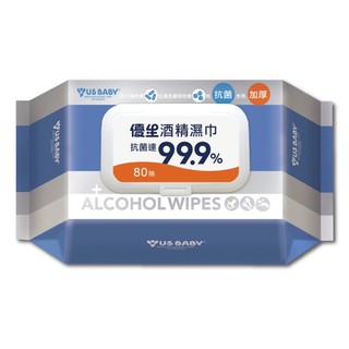 【現貨】優生超厚型抗菌酒精濕巾80抽/包（超取最多4包）